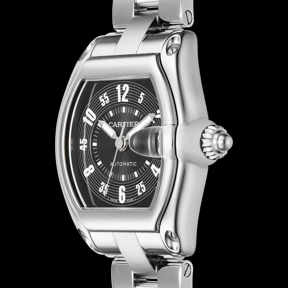 Cartier Roadster W62004V3 38mm Stainless steel Black 1