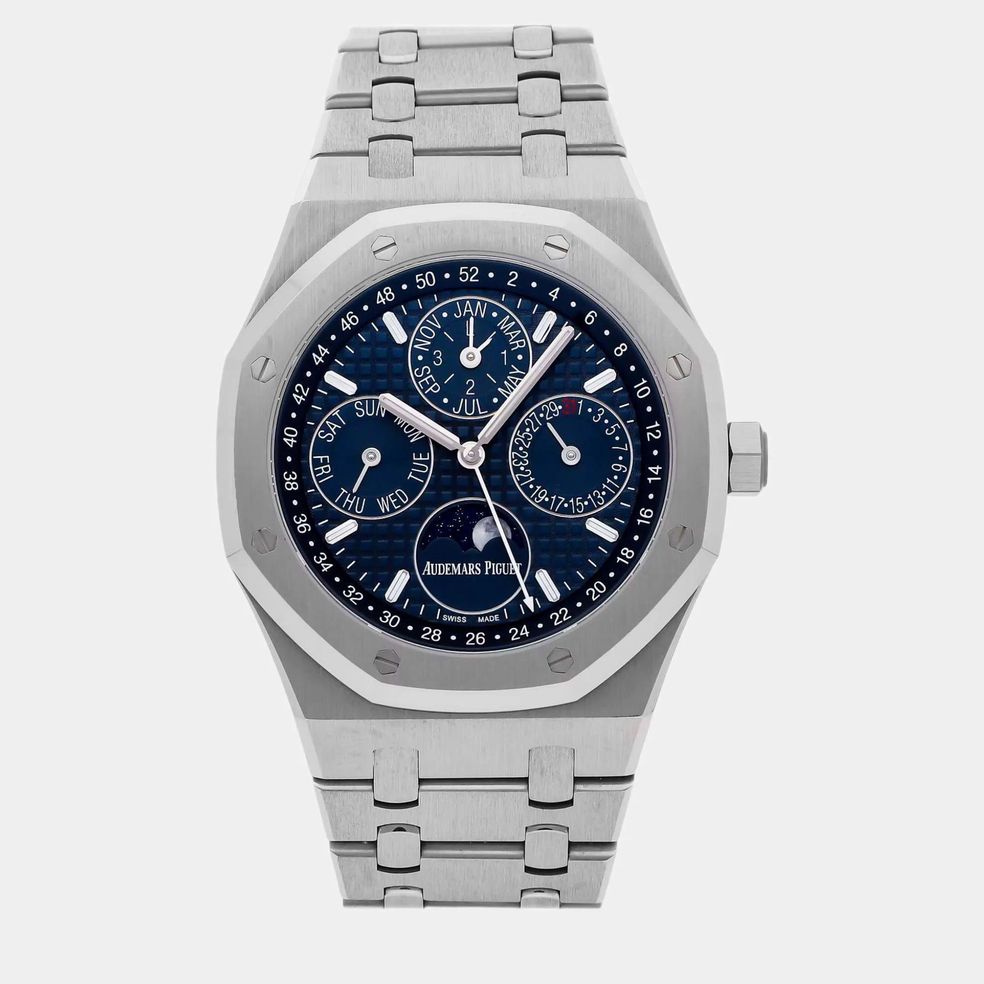 Audemars Piguet Royal Oak Perpetual Calendar 26574ST.OO.1220ST.02 41mm Stainless steel Blue