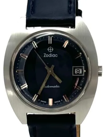 Zodiac 35mm Stainless steel Blue