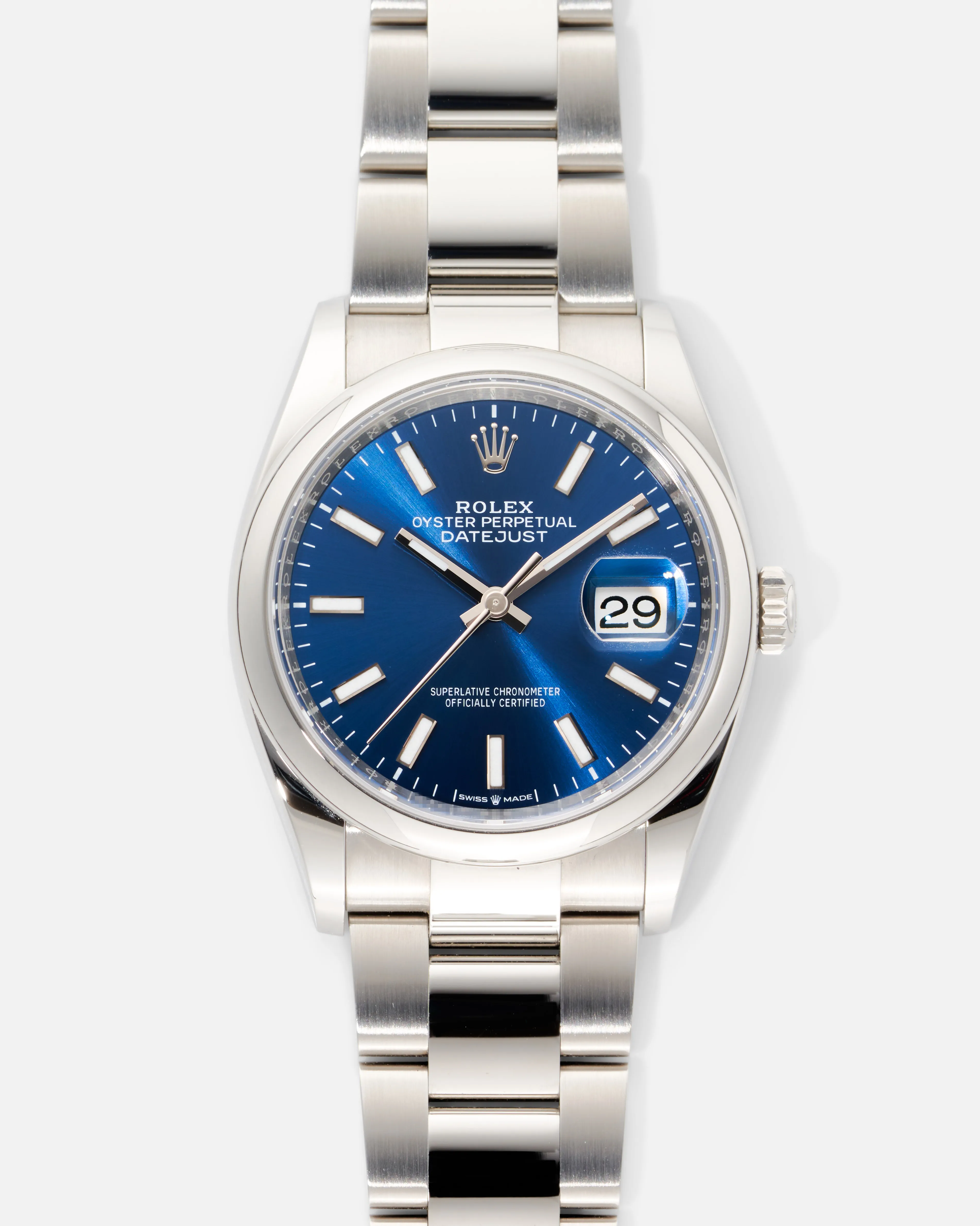 Rolex Datejust 36 126200-0006 36mm Oystersteel Blue