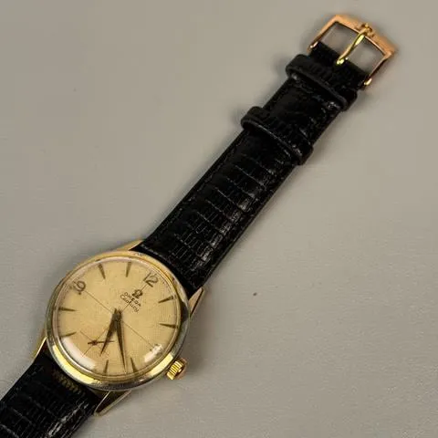 Omega Century 121.014 34mm Yellow gold Brown 3