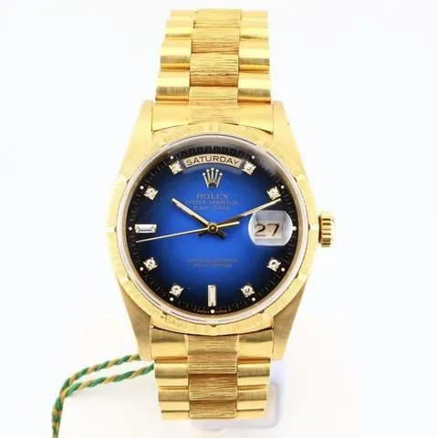 Rolex Day-Date 36 18248 36mm Yellow gold Blue