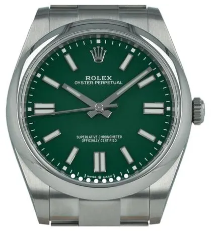 Rolex Oyster Perpetual 41 124300 41mm Stainless steel Green 1