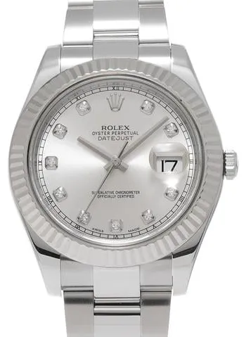 Rolex Datejust II 116334G 41mm Stainless steel Silver