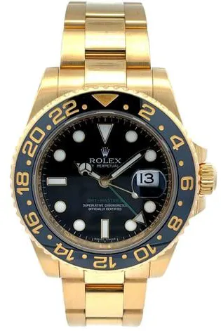 Rolex GMT-Master II 116718LN 40mm Yellow gold Black