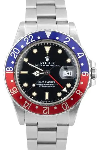 Rolex GMT-Master 16750 40mm Stainless steel Black