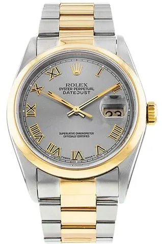 Rolex Datejust 36 16203 36mm Yellow gold and Stainless steel Gray