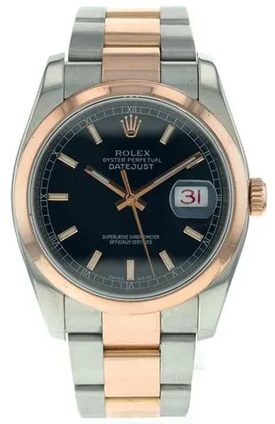 Rolex Datejust 36 116201 36mm Rose gold Black