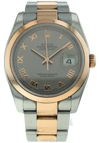 Rolex Datejust 36 116201 36mm Rose gold Gray