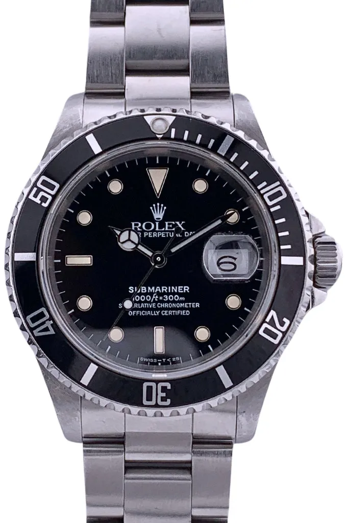 Rolex Submariner 16610/E525090 40mm Stainless steel Black