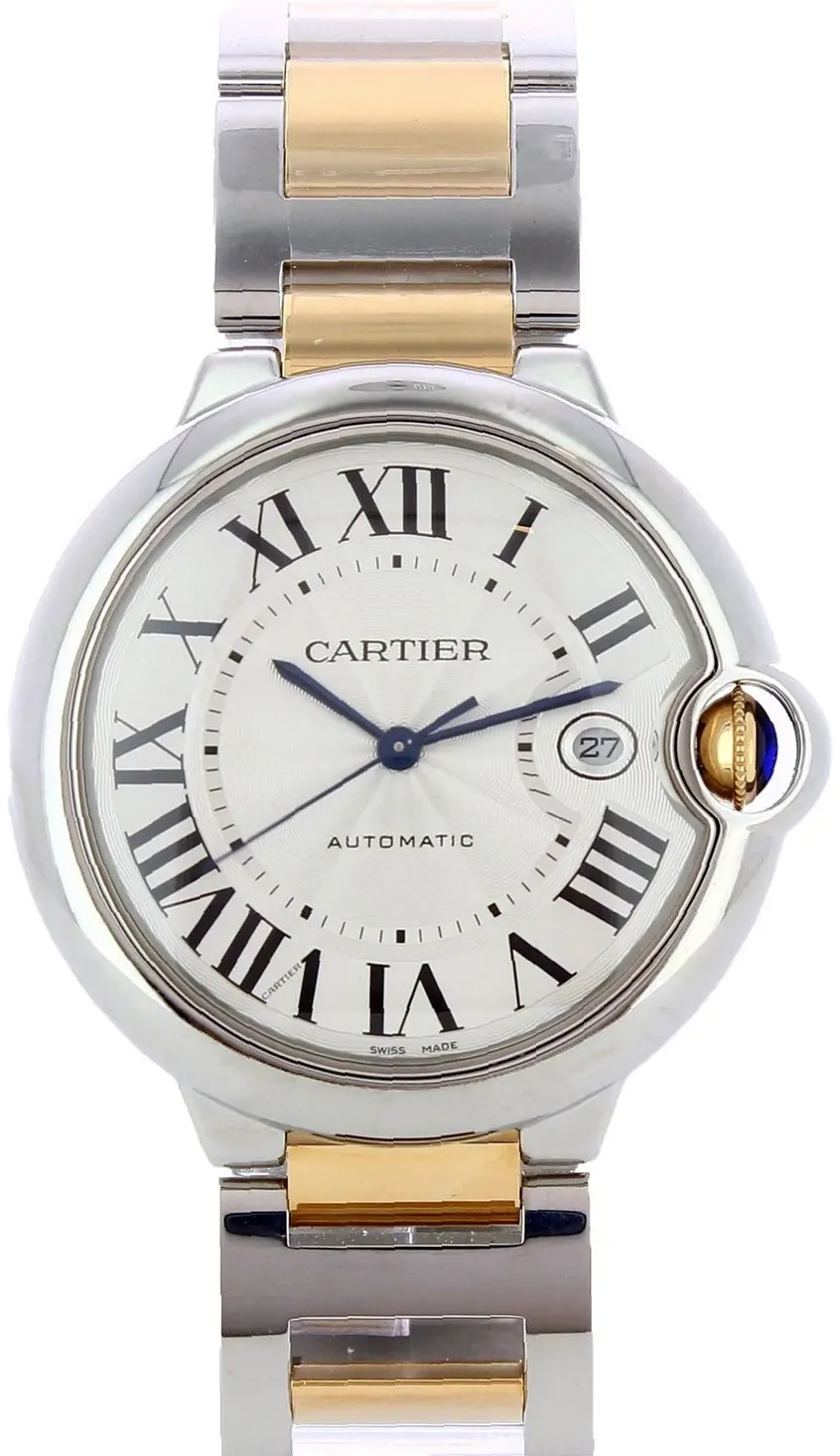 Cartier Ballon Bleu de Cartier W2BB0022 42mm Yellow gold and Stainless steel Silver