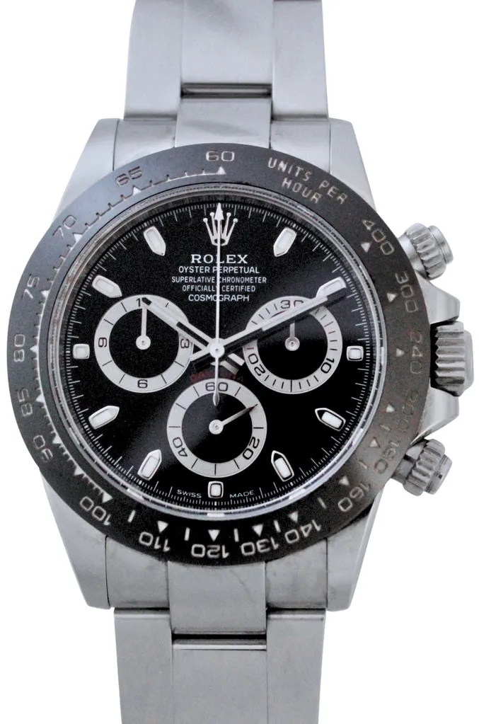 Rolex Daytona 116500LN/8Y9495S8 40mm Ceramic and Stainless steel Black