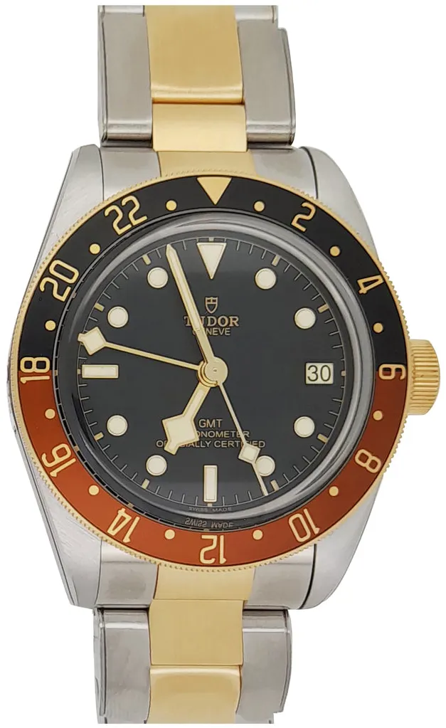 Tudor Black Bay M79833MN-0001 41mm Yellow gold and Stainless steel Black