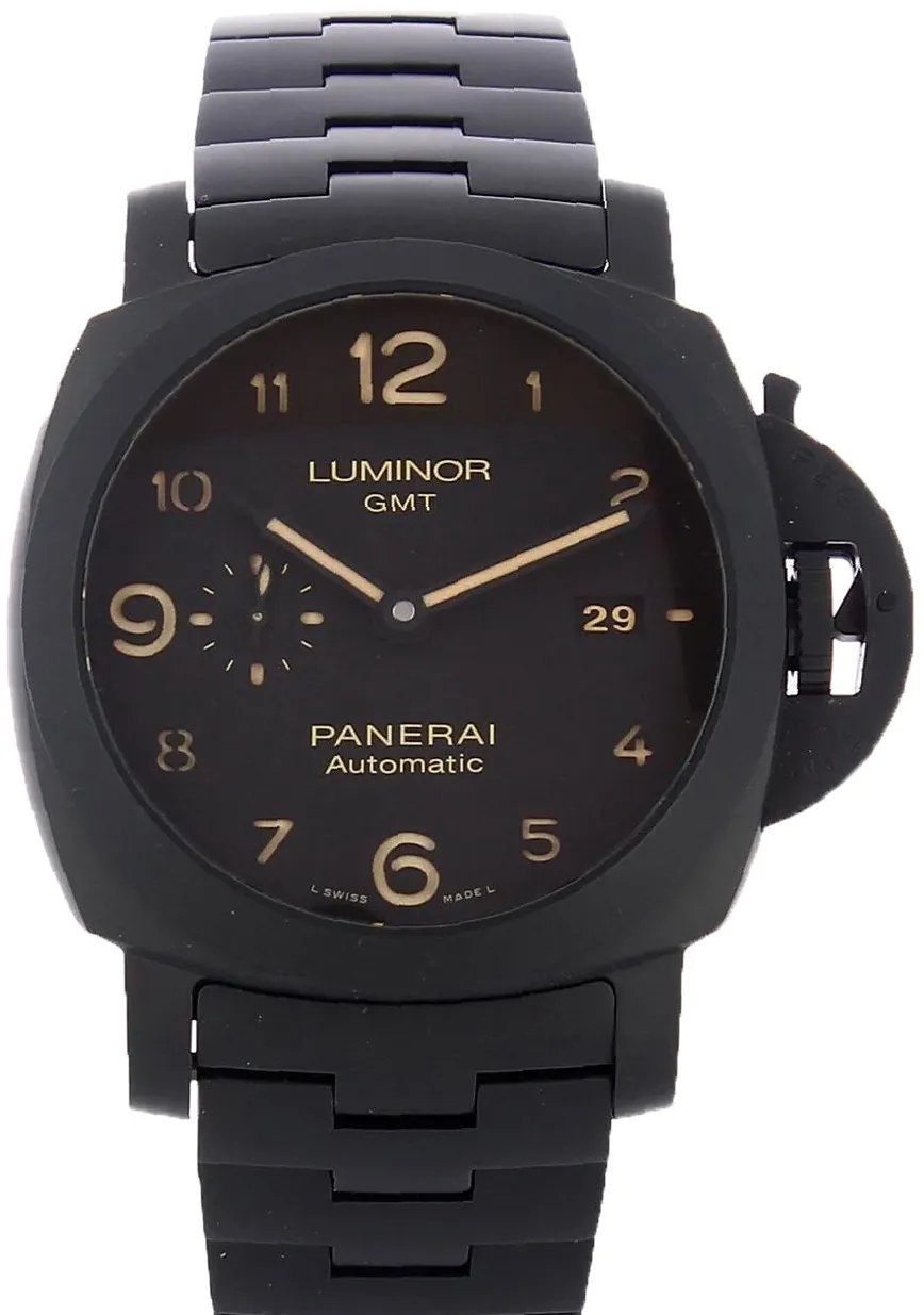 Panerai Luminor 1950 3 Days GMT Automa PAM 01438 44mm Ceramic Black