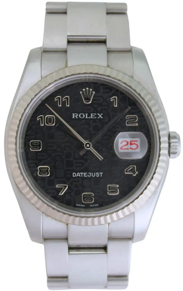 Rolex Datejust 116234/D557824 36mm White gold and Stainless steel Black