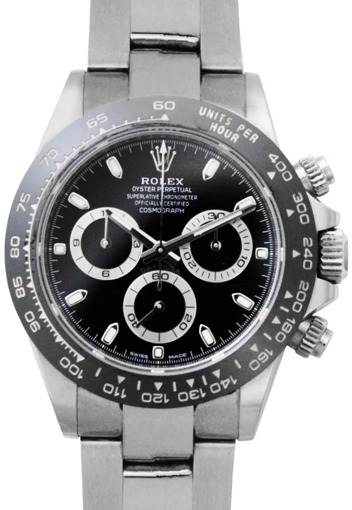 Rolex Daytona 116500LN/6U999705 40mm Ceramic and Stainless steel Black