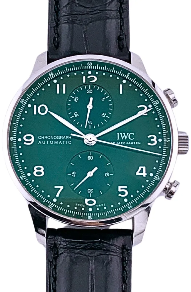 IWC Portugieser IW371615 41mm Stainless steel Green