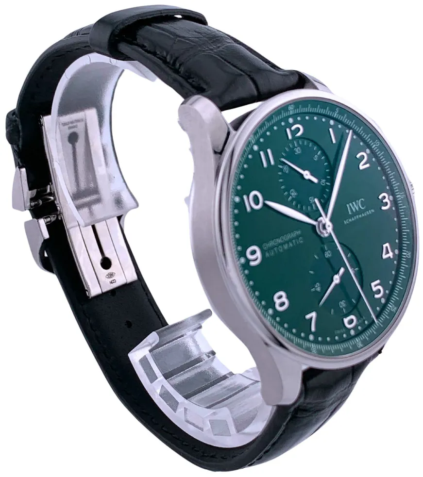 IWC Portugieser IW371615 41mm Stainless steel Green 1