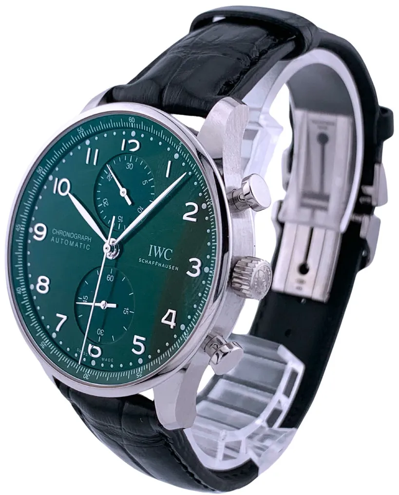 IWC Portugieser IW371615 41mm Stainless steel Green 2