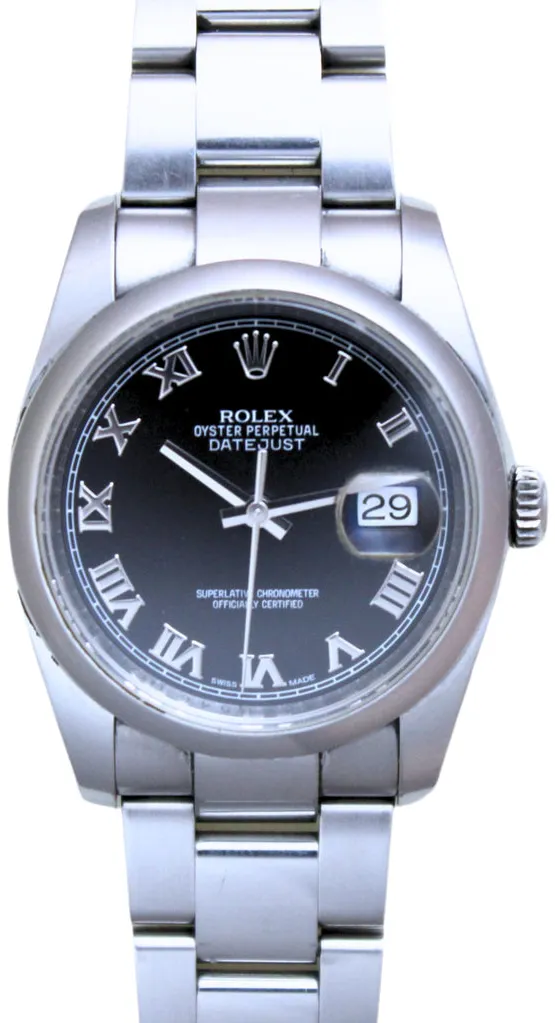 Rolex Datejust 116200/X838U546 36mm Stainless steel Black