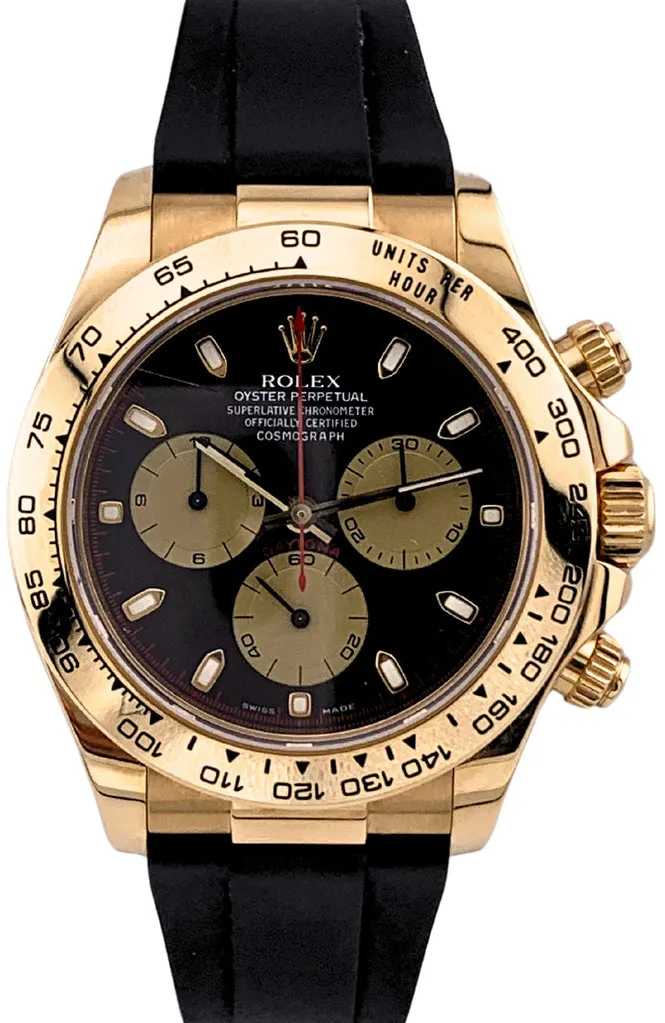 Rolex Daytona 116518/Y830210 40mm Yellow gold Black