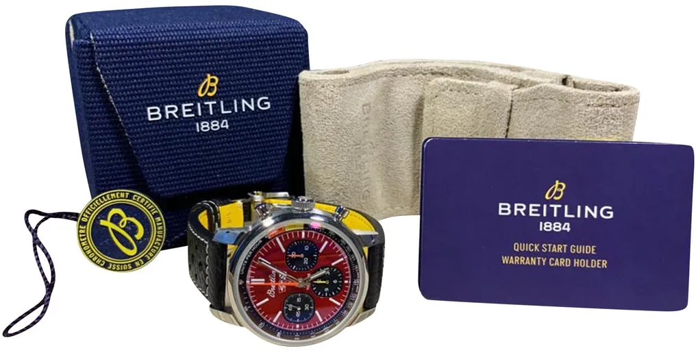 Breitling Top Time AB01761A1K1X1 41mm Stainless steel Red 4