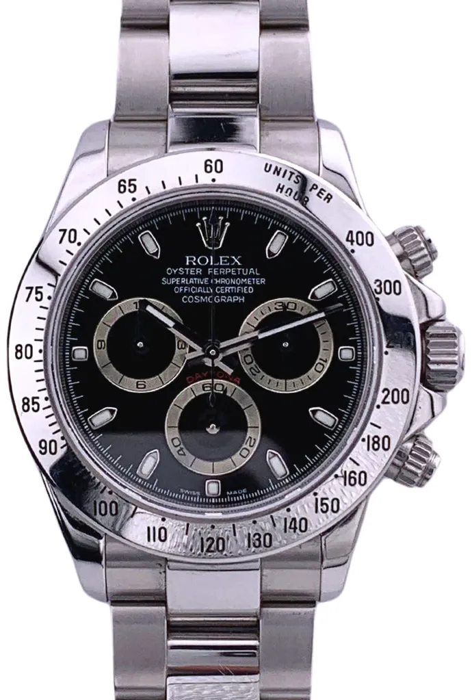 Rolex Daytona 116520/D996889 40mm Stainless steel Black