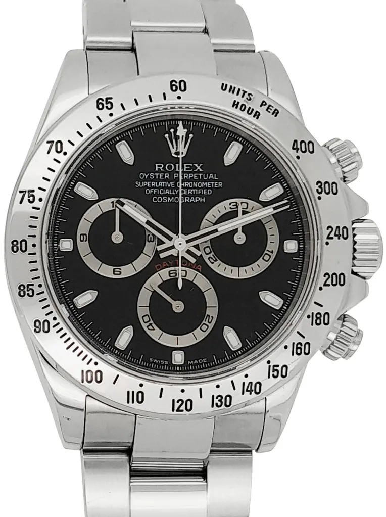 Rolex Daytona 116520/Y853610 40mm Stainless steel Black