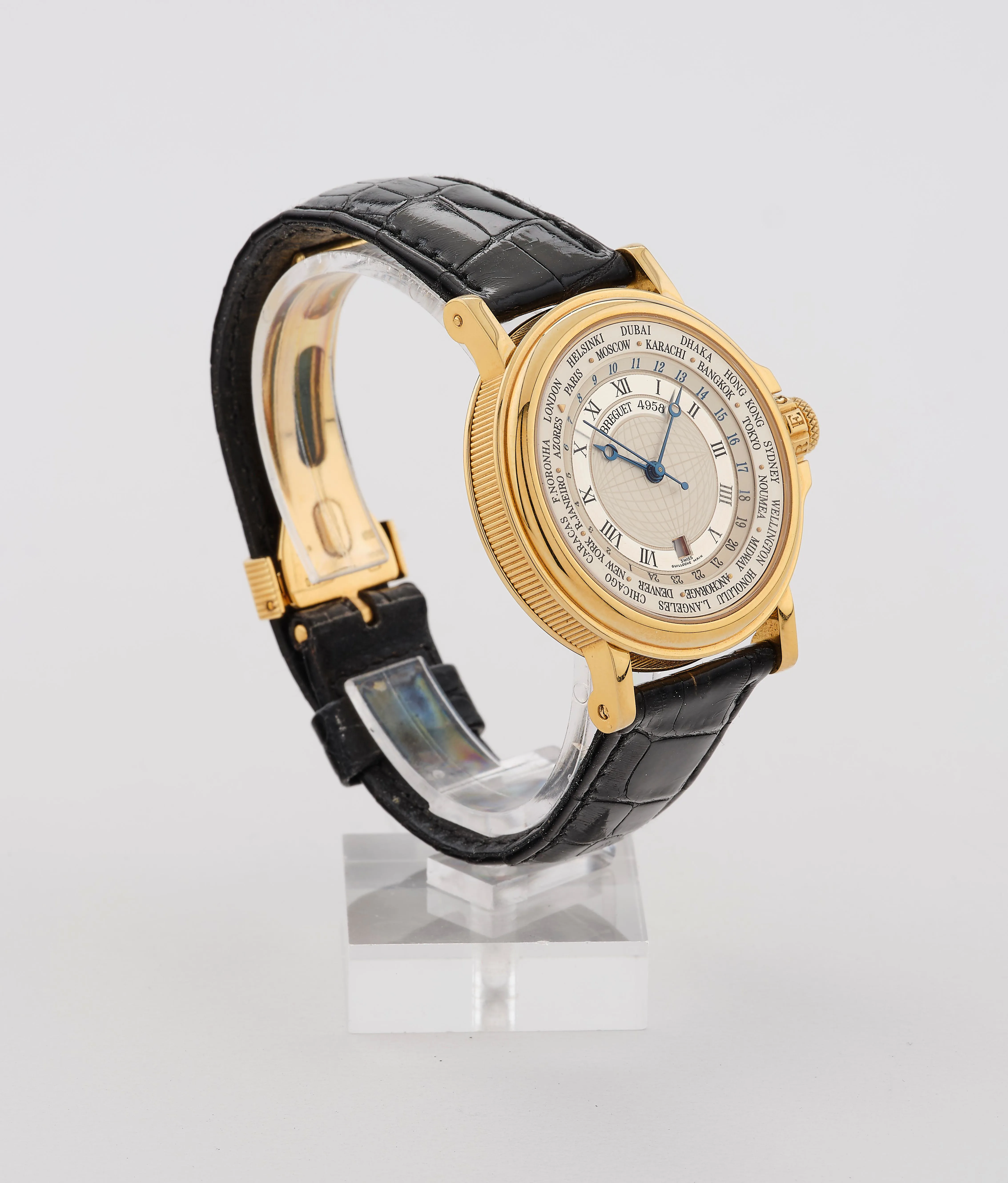 Breguet Hora Mundi 3700 39mm gold Silver 2