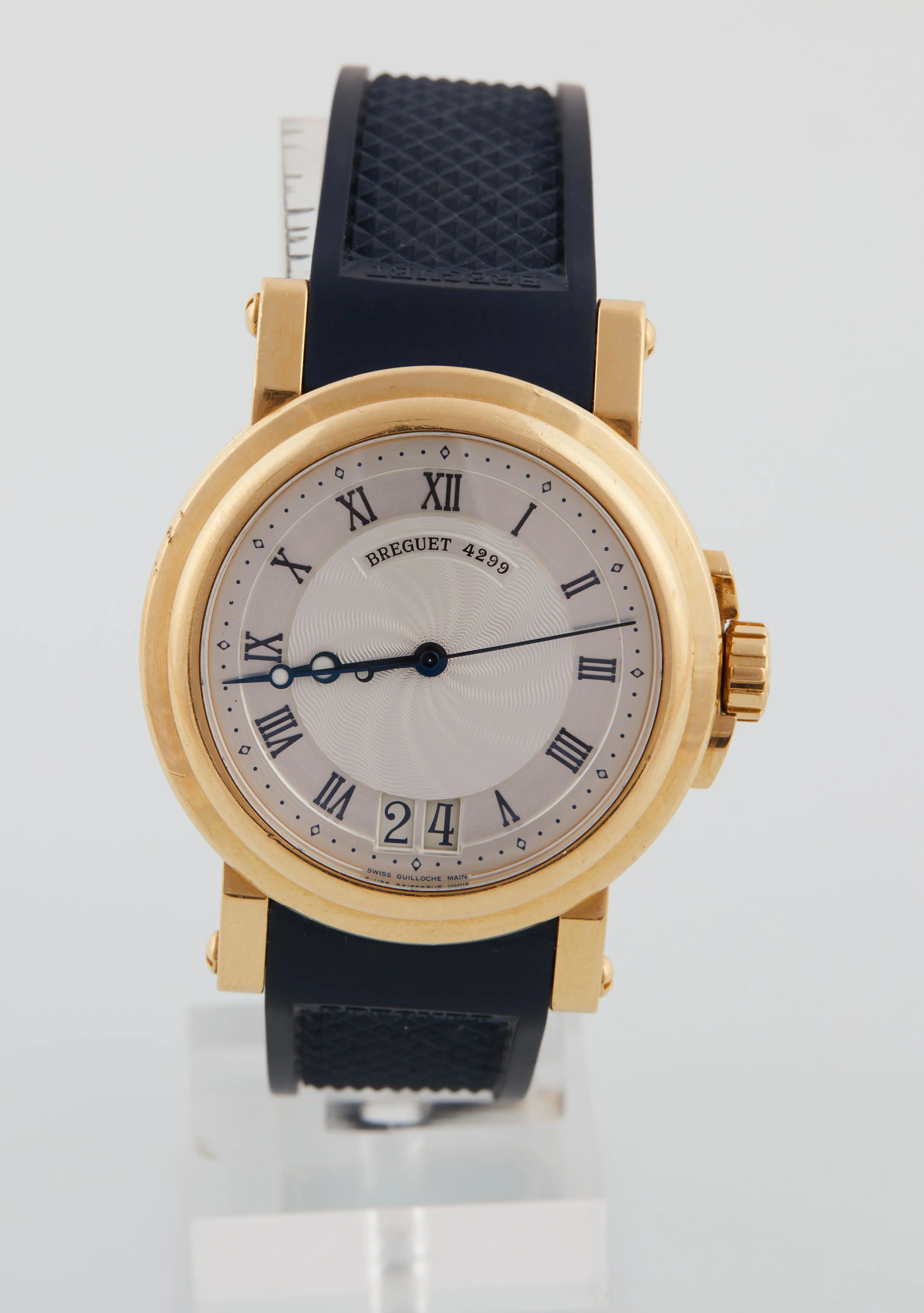 Breguet Marine 5817BA/12/9V8 39mm gold Silver