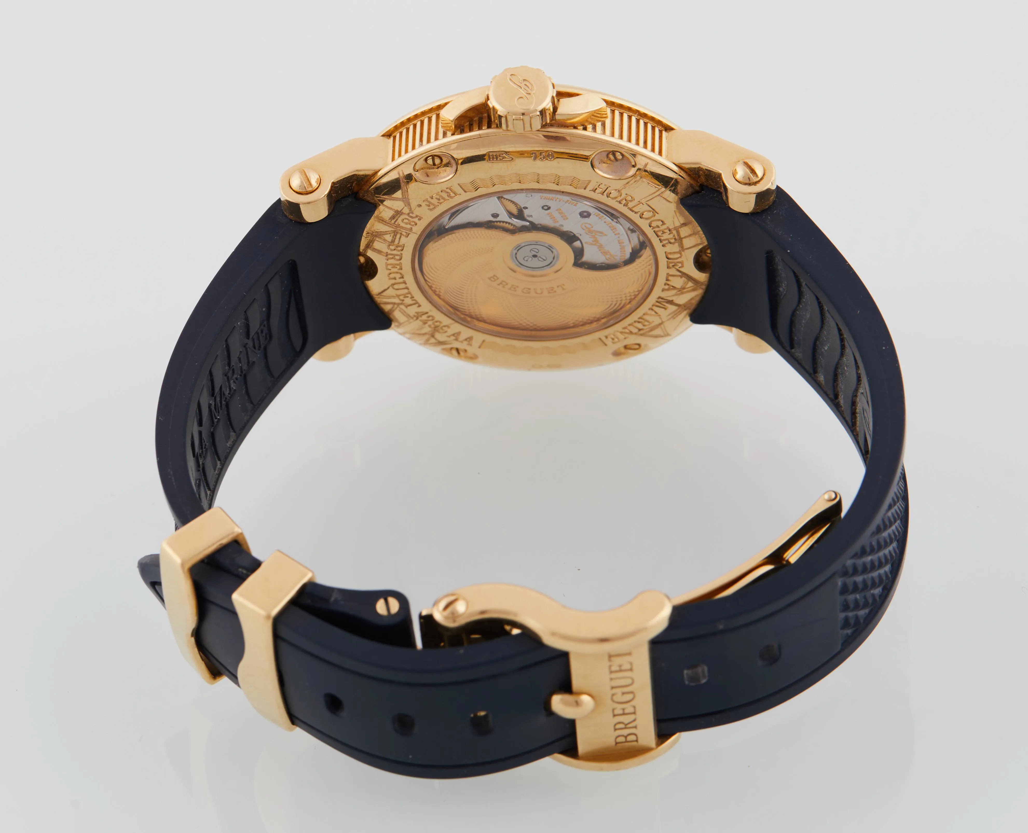 Breguet Marine 5817BA/12/9V8 39mm gold Silver 3