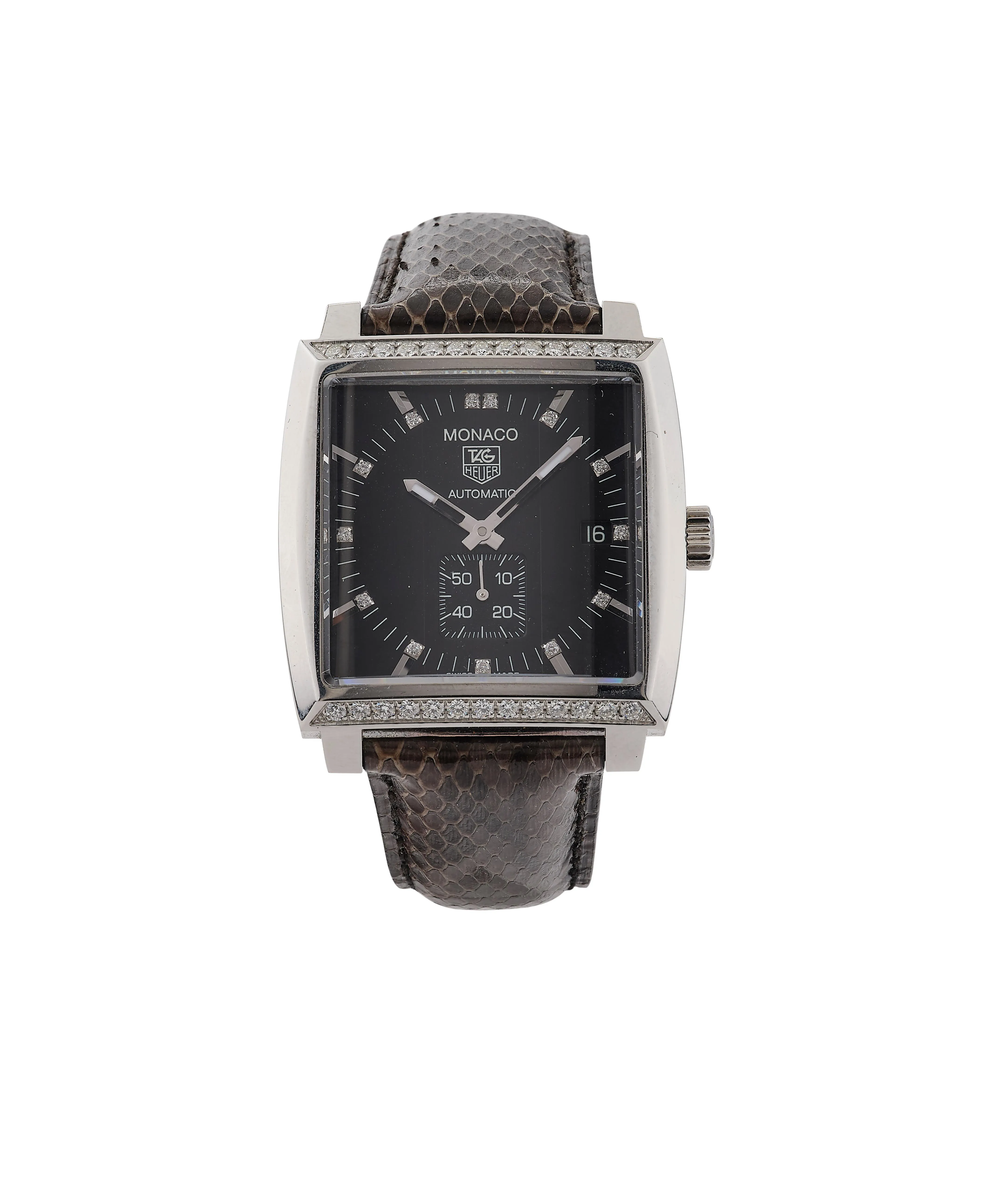 TAG Heuer Monaco WW2118 37mm Stainless steel Black