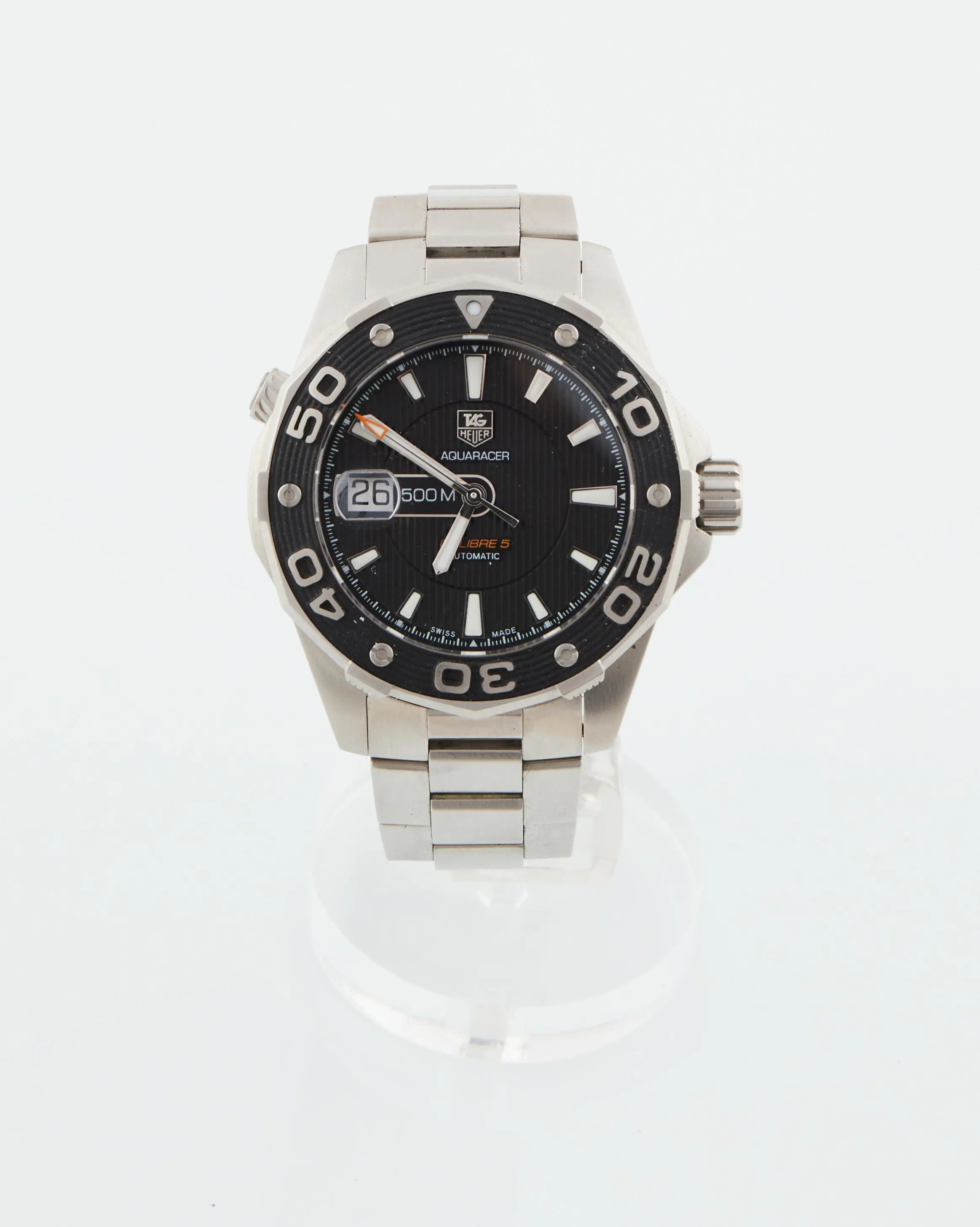 TAG Heuer Aquaracer 500M WAJ2110 44mm Ceramic and Stainless steel and gold Black