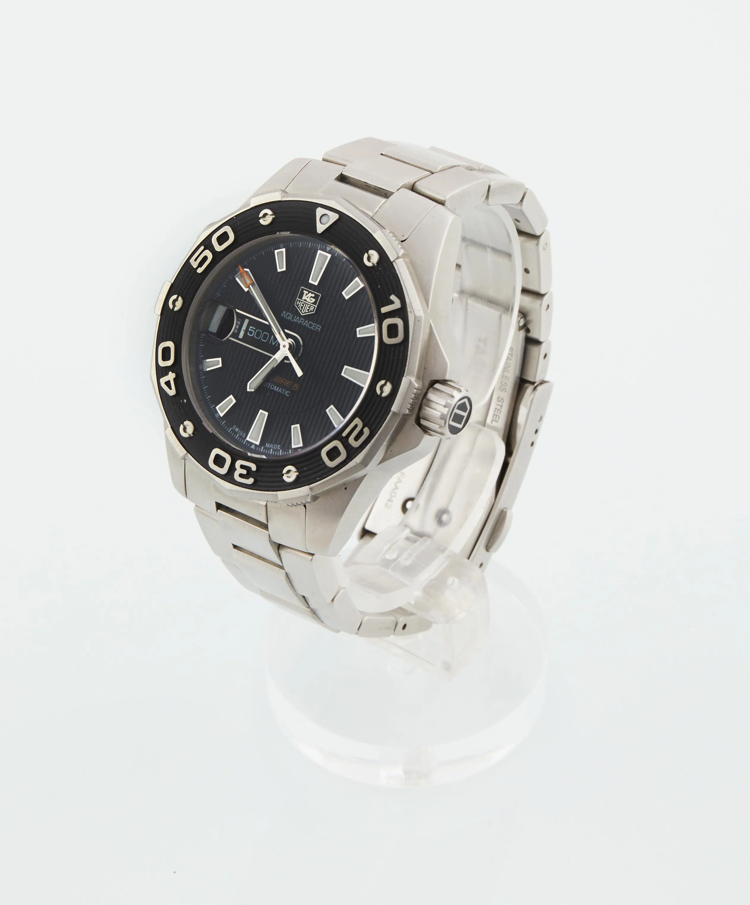 TAG Heuer Aquaracer 500M WAJ2110 44mm Ceramic and Stainless steel and gold Black 2