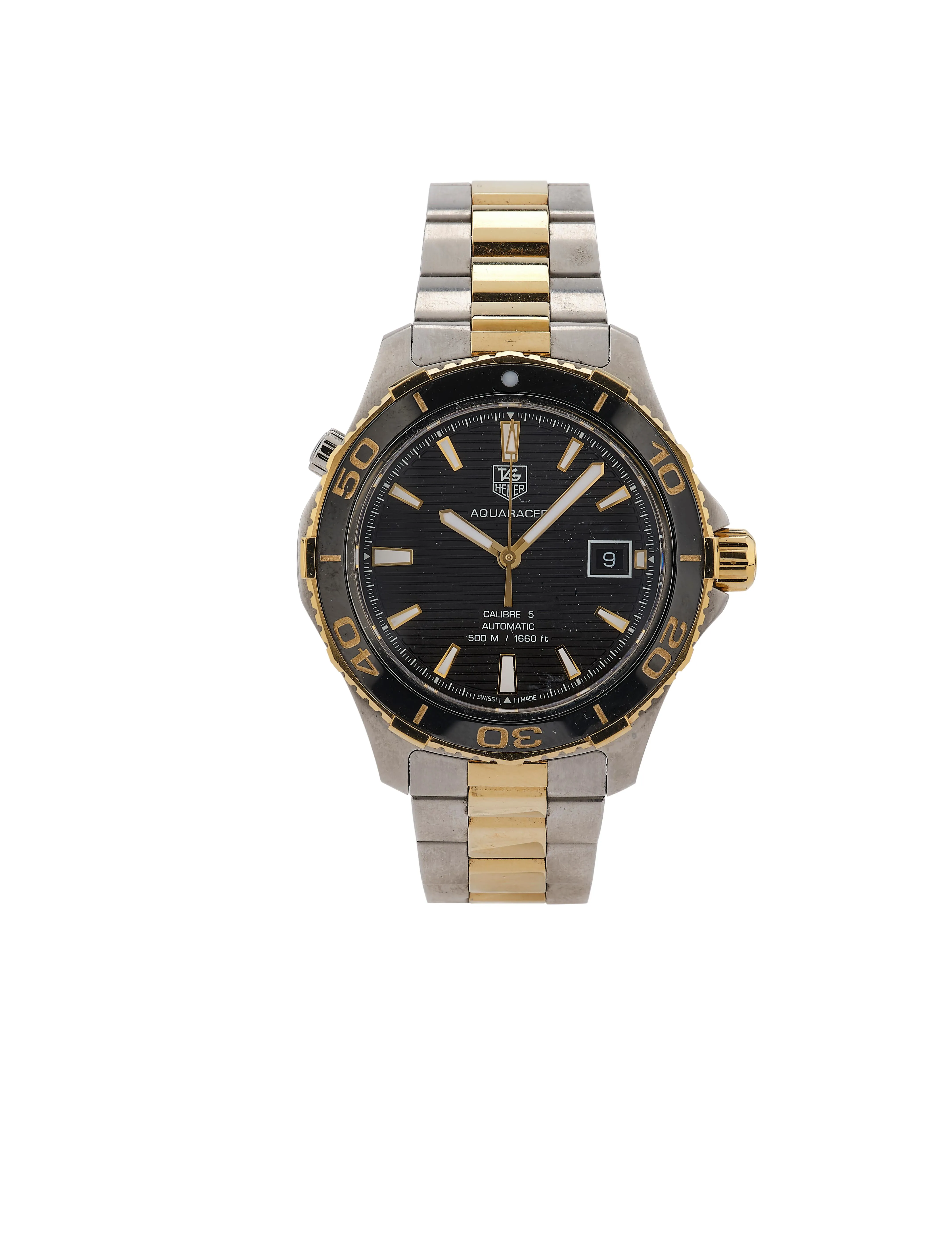 TAG Heuer Aquaracer WAK2122 44mm Ceramic and Stainless steel and gold Black