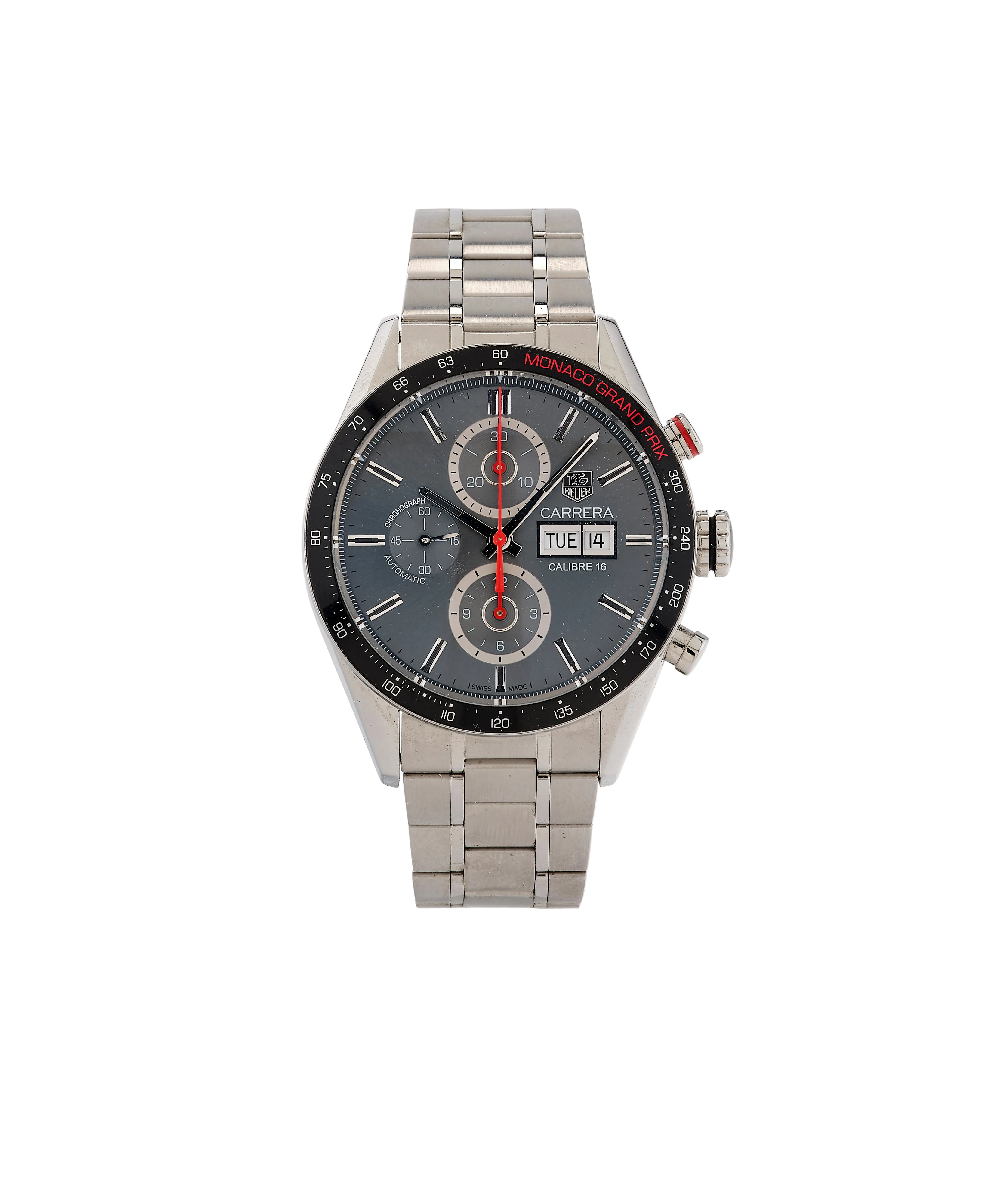 TAG Heuer Carrera CV2A1M 45mm Stainless steel Gray