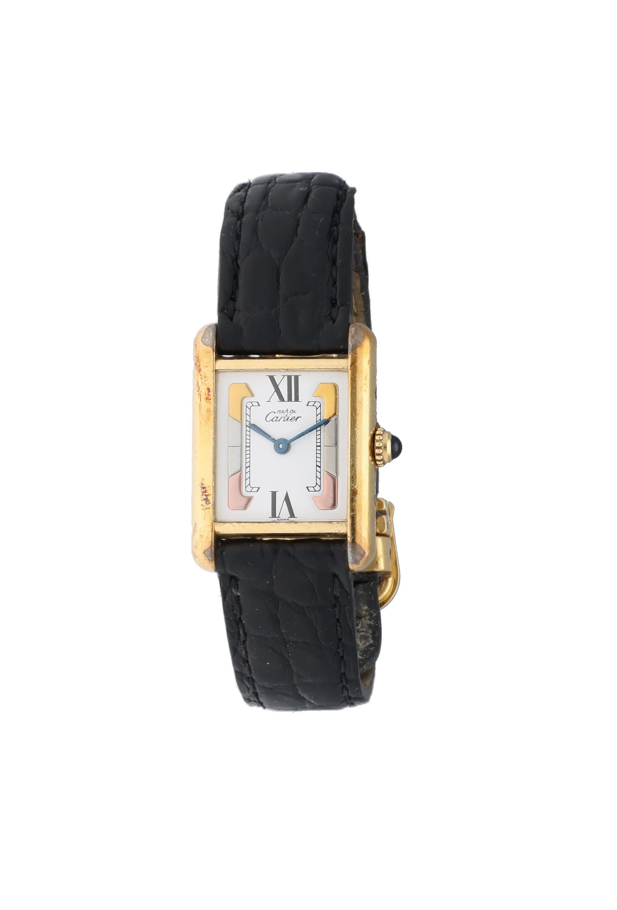 Cartier Tank 148668 20mm Silver and Gold-plated White