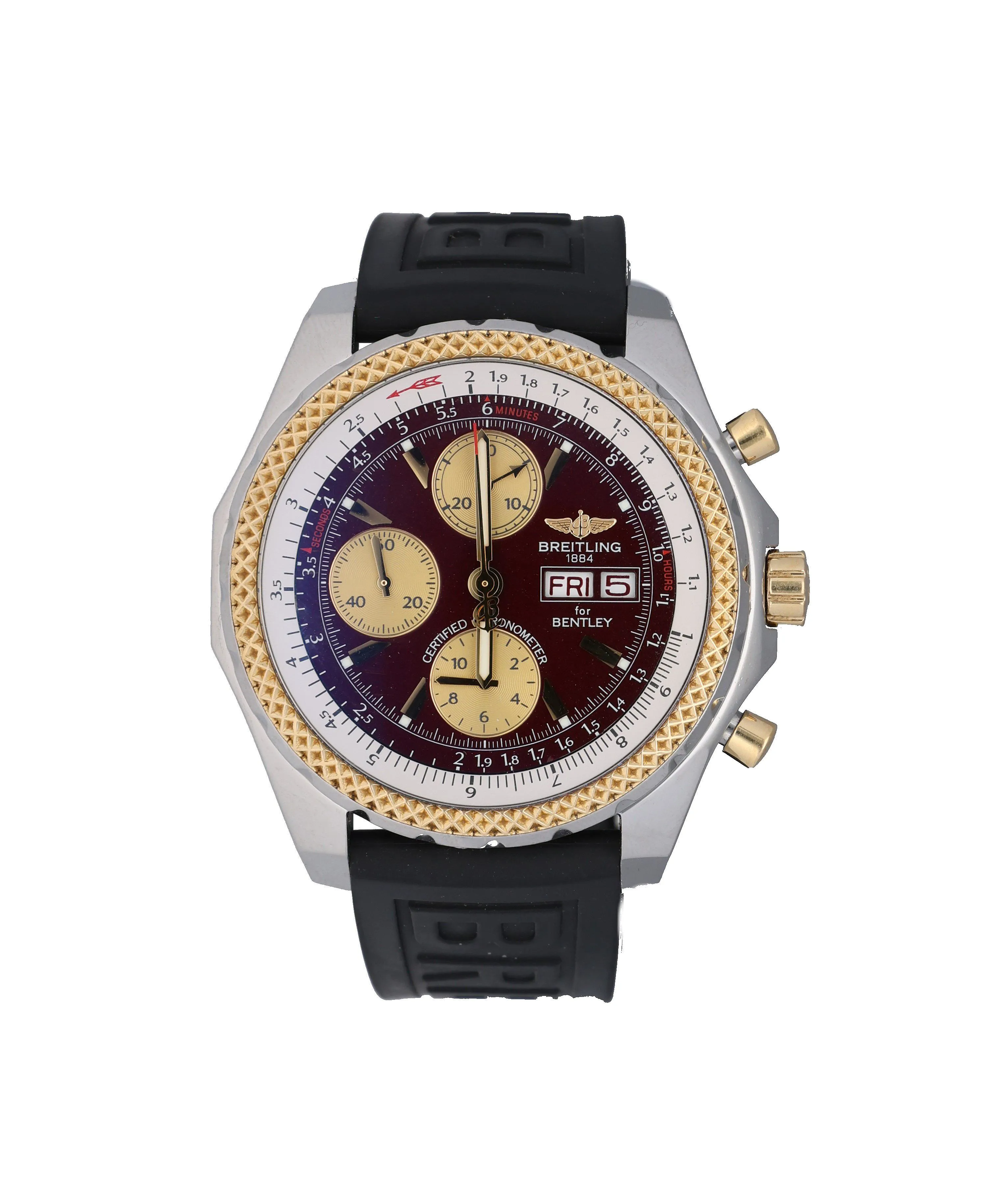 Breitling Bentley GT D13362 45mm Stainless steel and gold Red