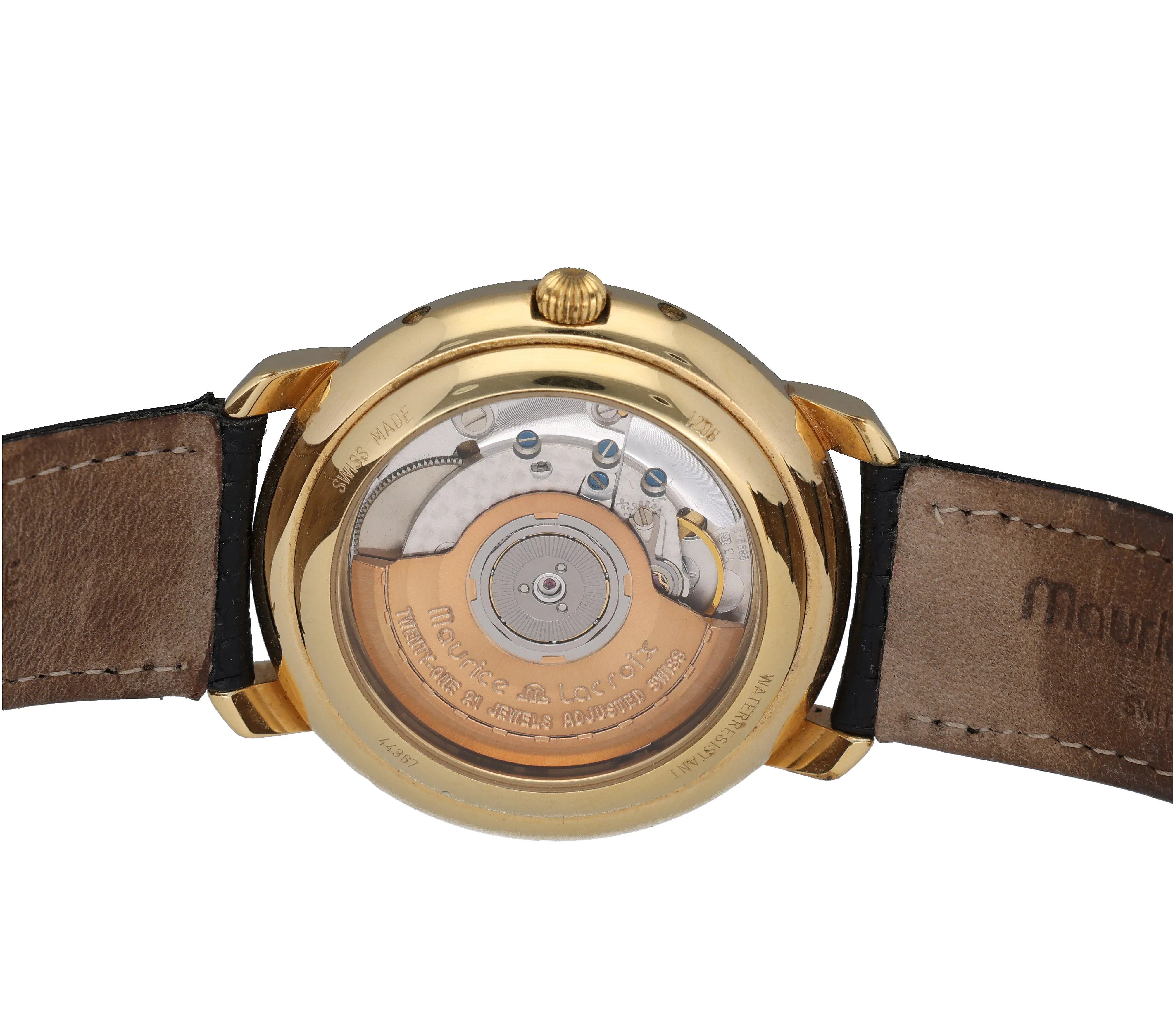 Maurice Lacroix Masterpiece 44367 39mm Gold-plated White 4