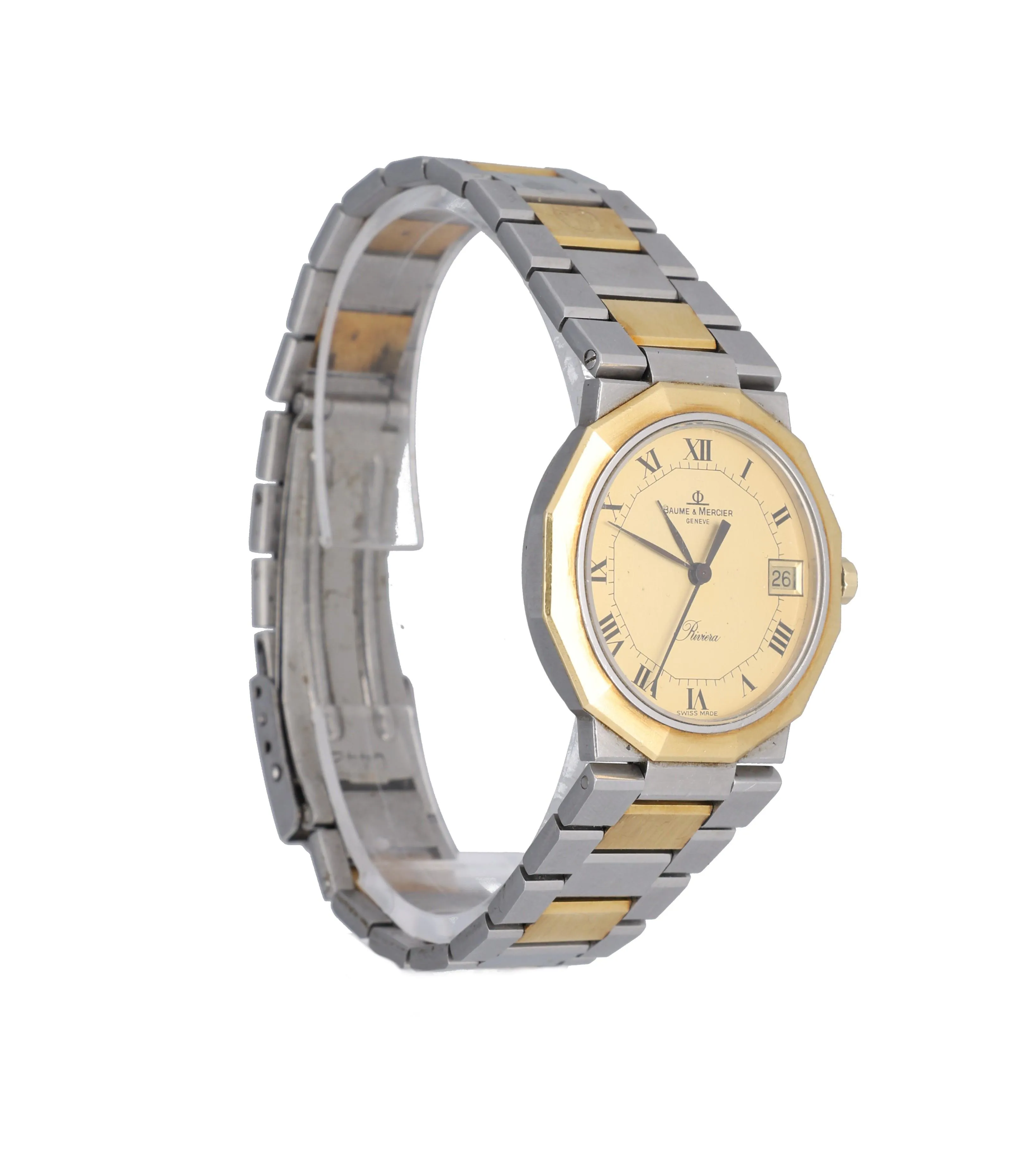 Baume & Mercier Riviera 5222.018 30mm Stainless steel and gold Gold 2