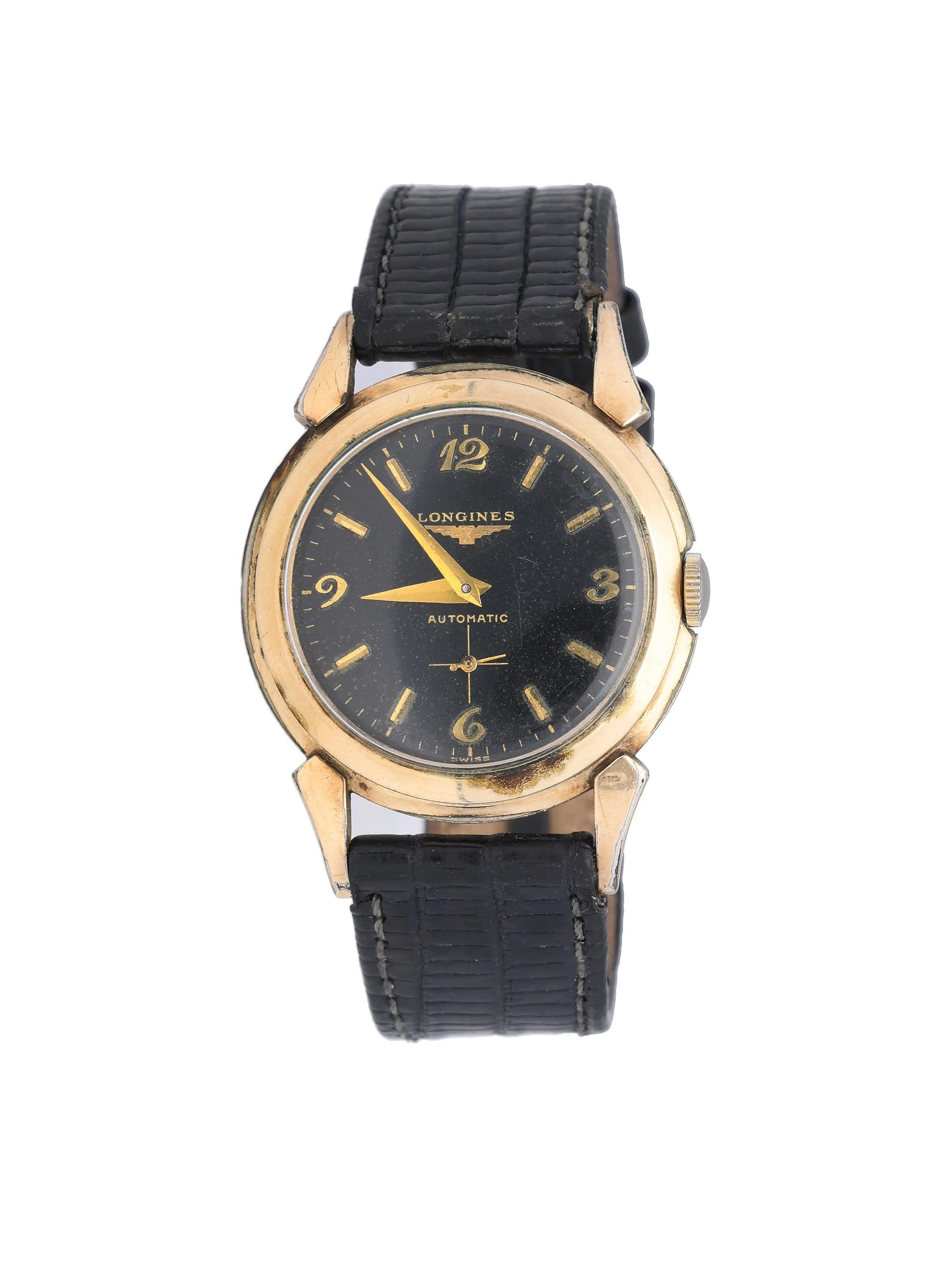 Longines 2164-1 33mm Metal and Gold-plated Black