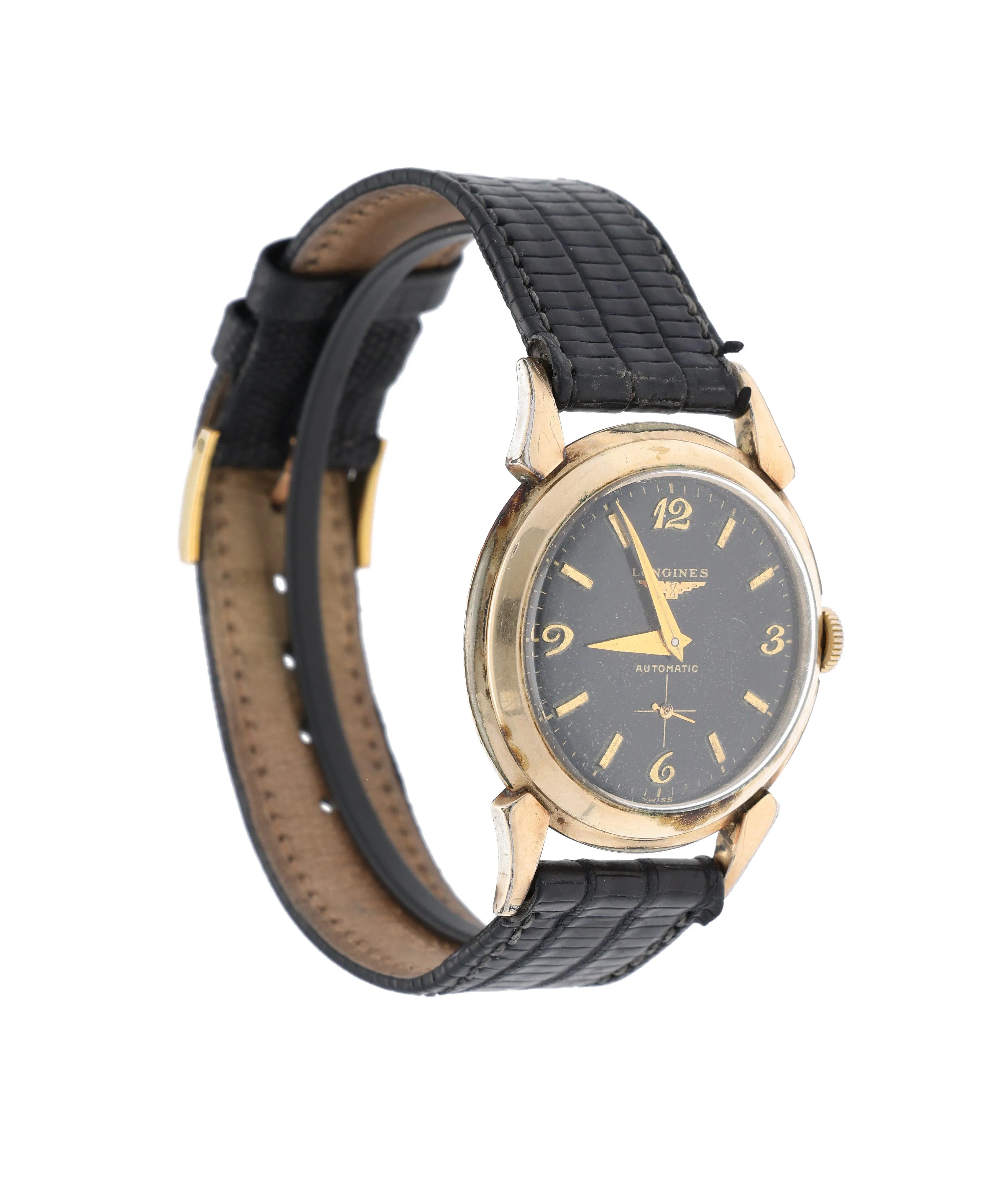 Longines 2164-1 33mm Metal and Gold-plated Black 2