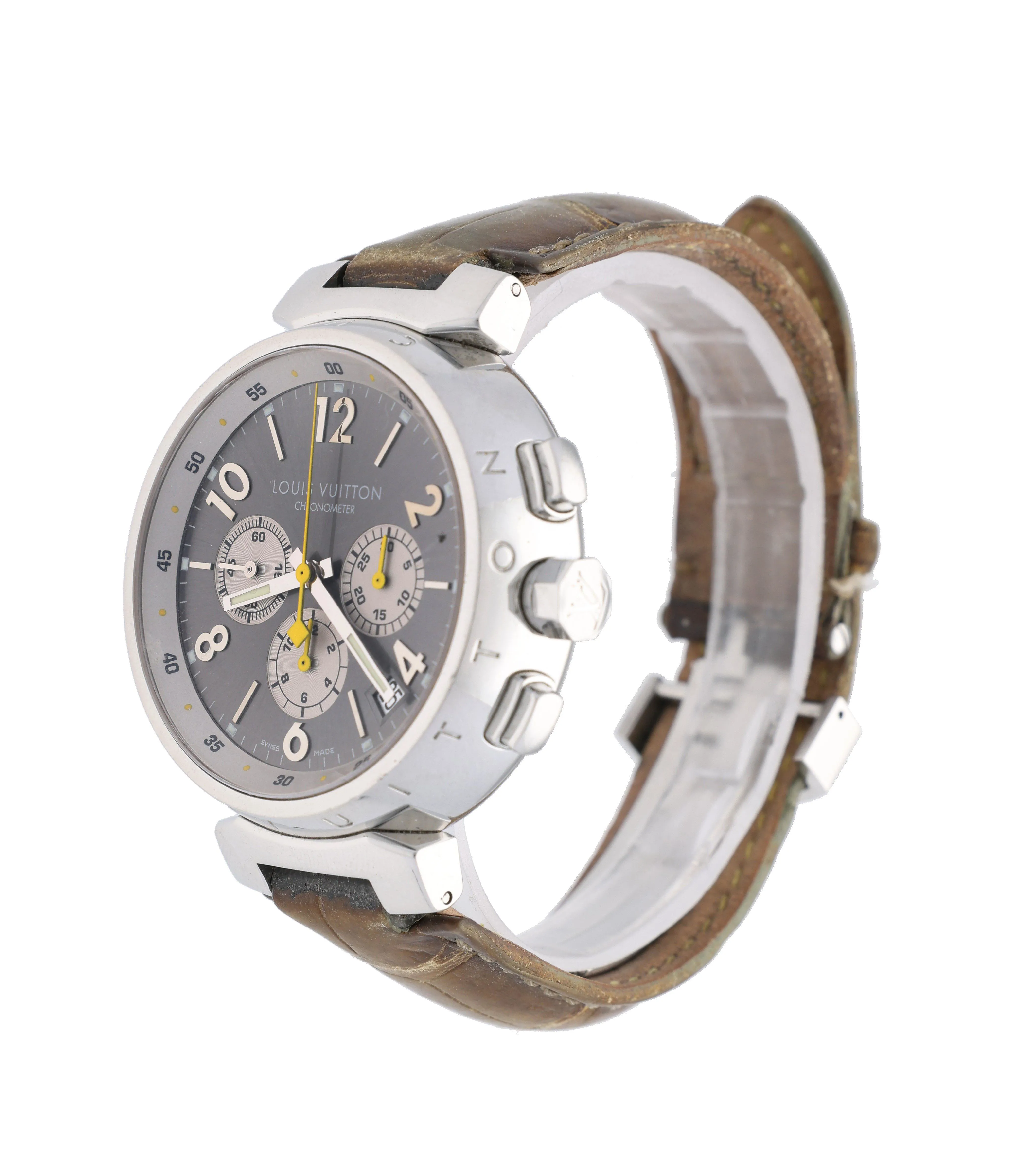 Louis Vuitton Tambour Q1140 42mm Stainless steel Grey 1