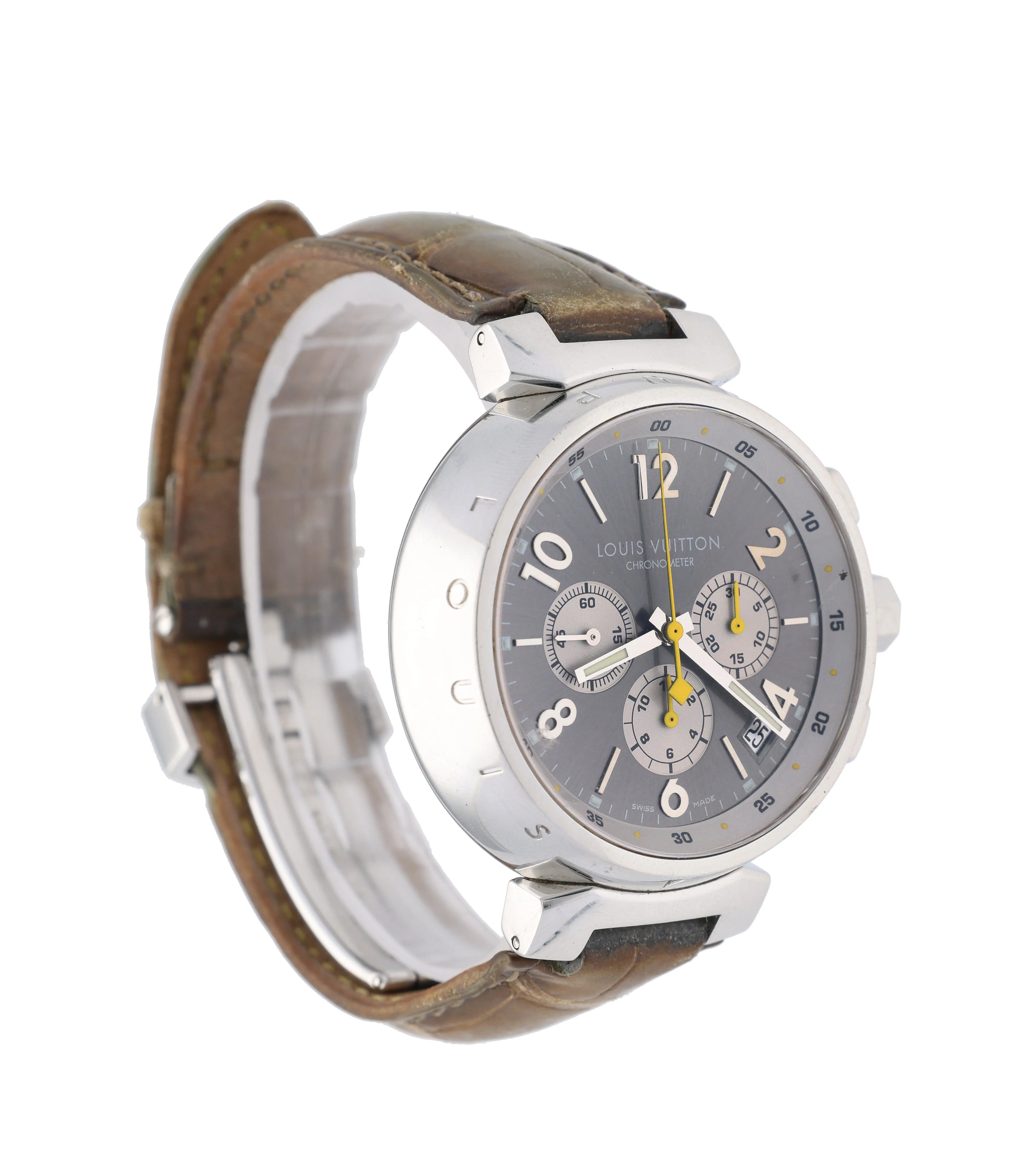 Louis Vuitton Tambour Q1140 42mm Stainless steel Grey 2