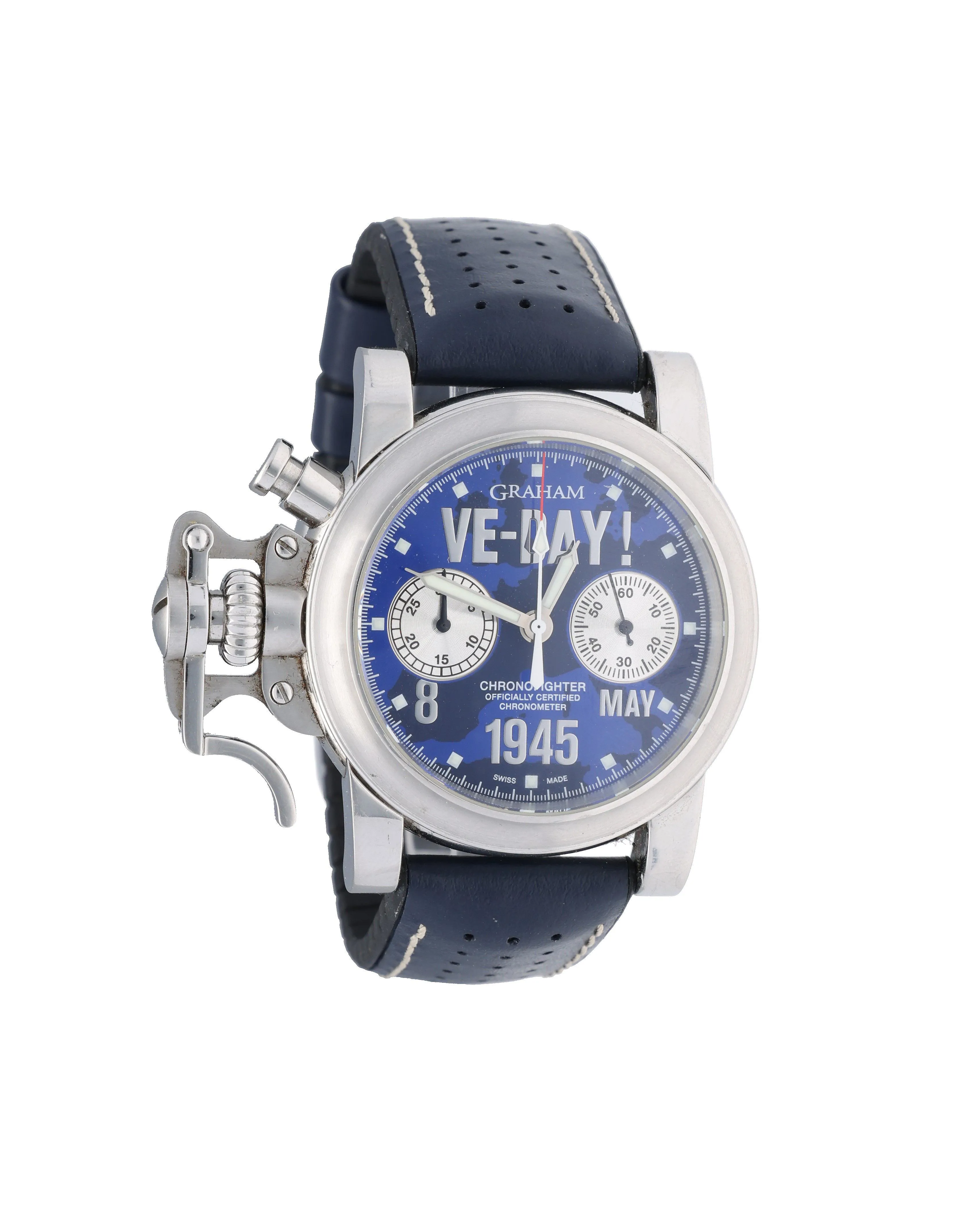 Graham Chronofighter 2CFBS 42mm Stainless steel Blue