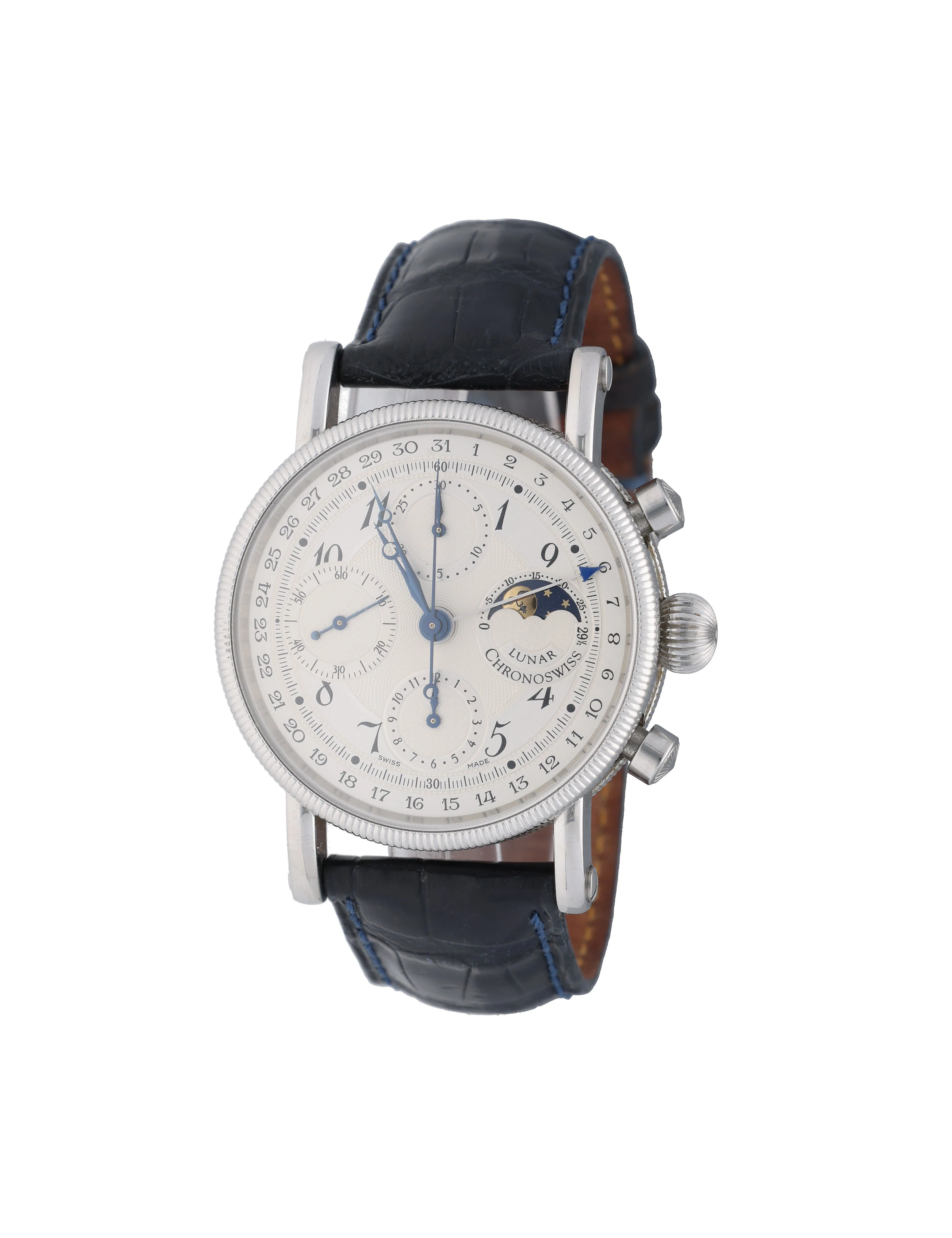 Chronoswiss Lunar CH 7523 38mm Stainless steel Silver