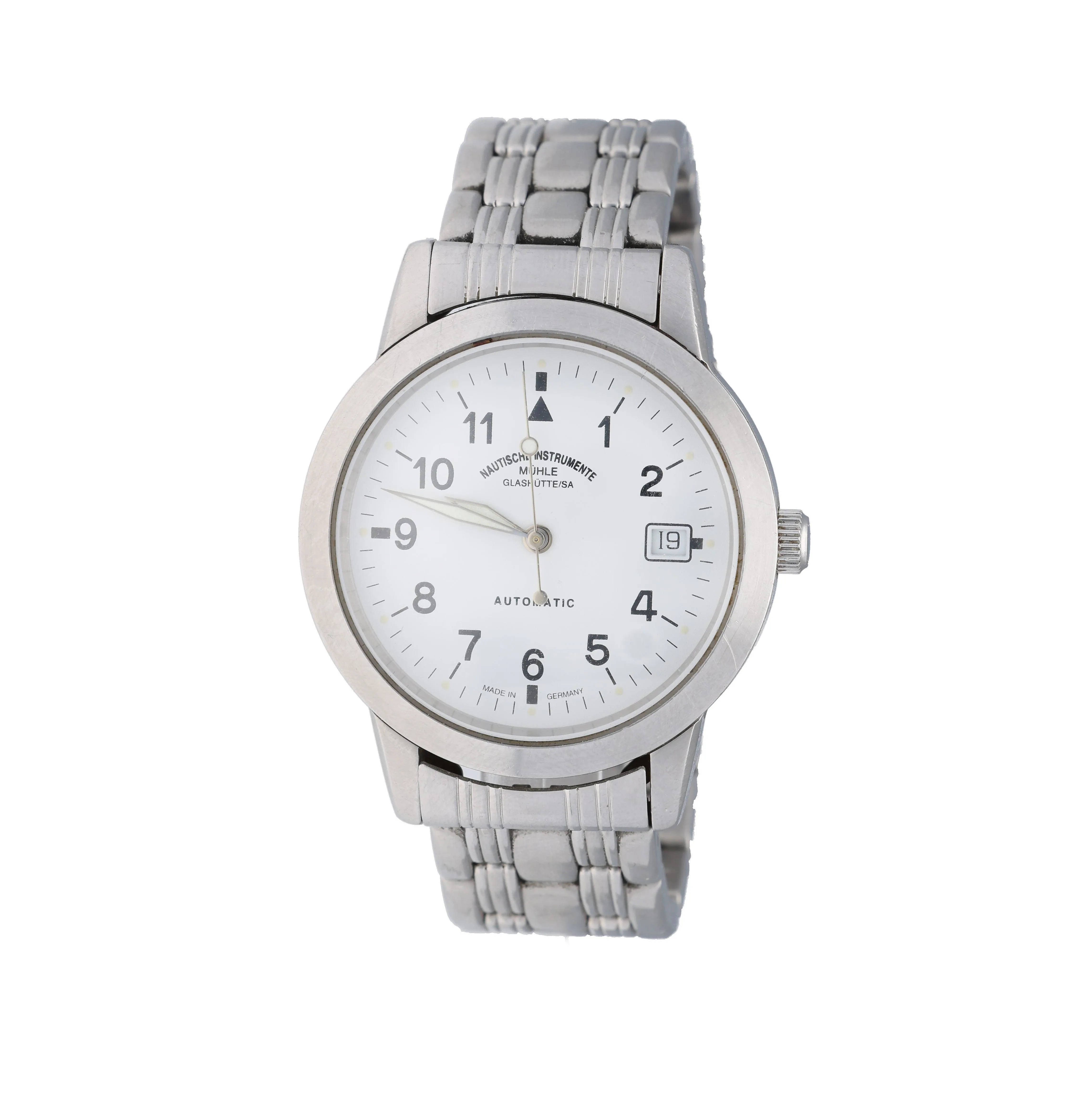 Mühle Glashütte M1-26-10 38mm Stainless steel White