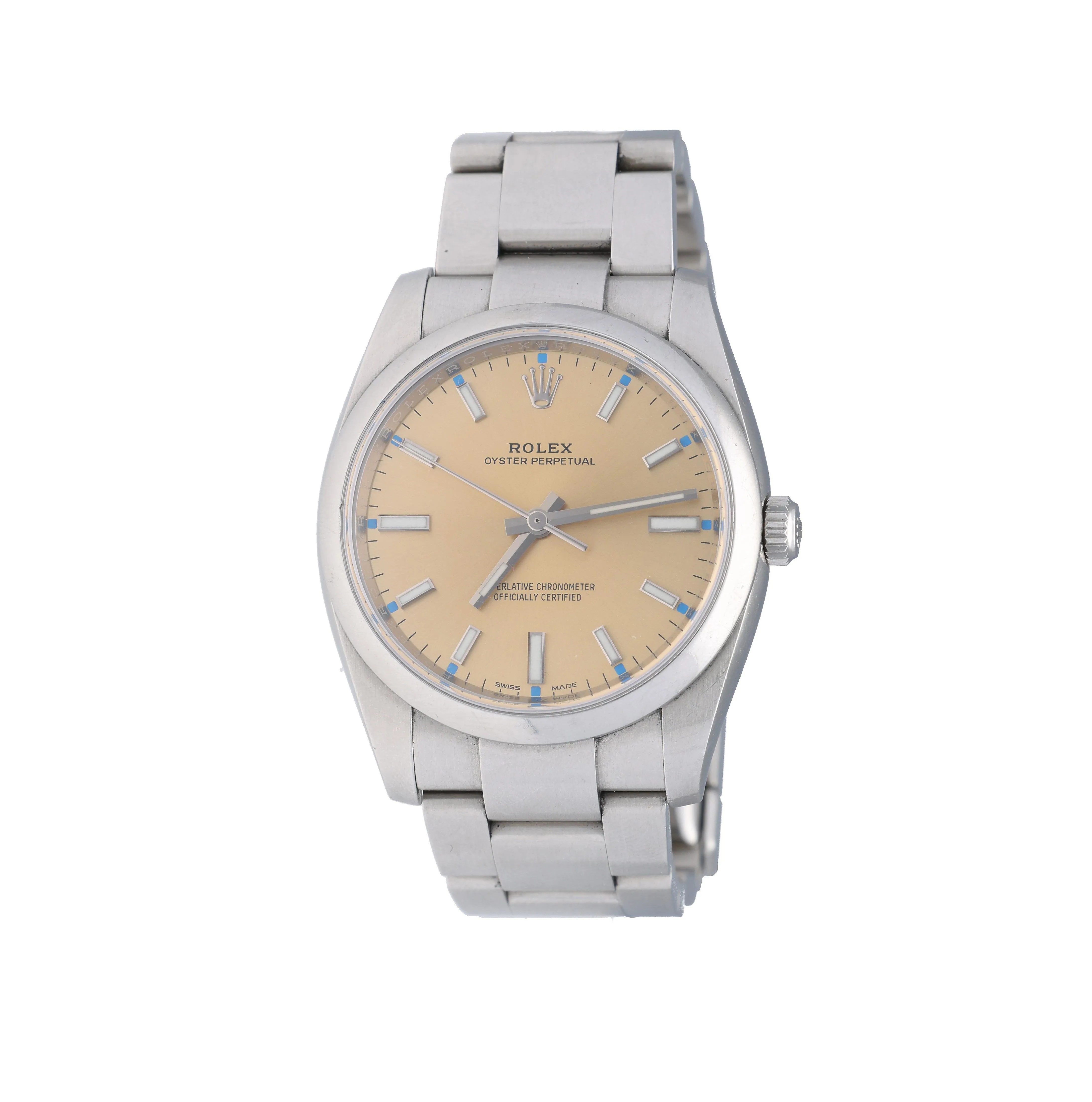 Rolex Oyster Perpetual 114200 35mm Stainless steel Champagne