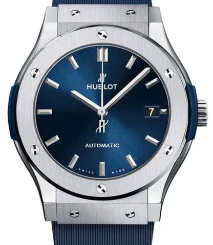 Hublot Classic Fusion 511.NX.7170.RX 45mm Titanium Blue