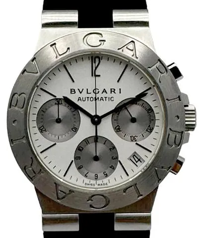 Bulgari Diagono CH 35 S 35mm Stainless steel White